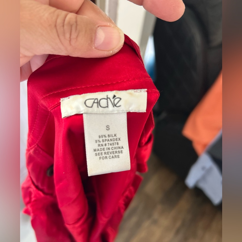 Cache Red Women's Button-Down Shirt - image 6